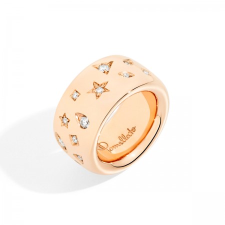 Bague ICONICA MAXI FORMAT EN OR ROSE ET DIAMANTS