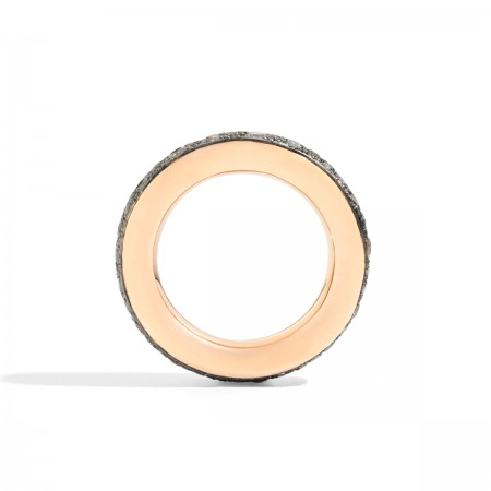 BAGUE ICONICA EN OR ROSE ET PAVAGE DE DIAMANTS