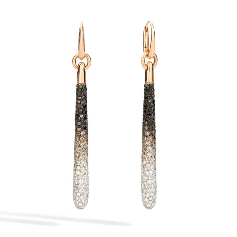 SABBIA or rose 18 ct et 606 diamants blancs, bruns et noirs traités - Pomellato