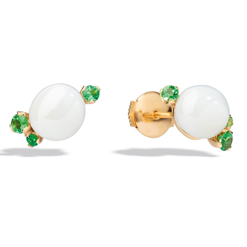 CAPRI en or rose, céramique blanche et TSAVORITES 0.48 CT - Pomellato CAPRI en or rose, céramique blanche et TSAVORITES 0.48 CT - Pomellato