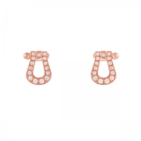 Force 10 petit modèle en or rose et diamants blancs - Pomellato