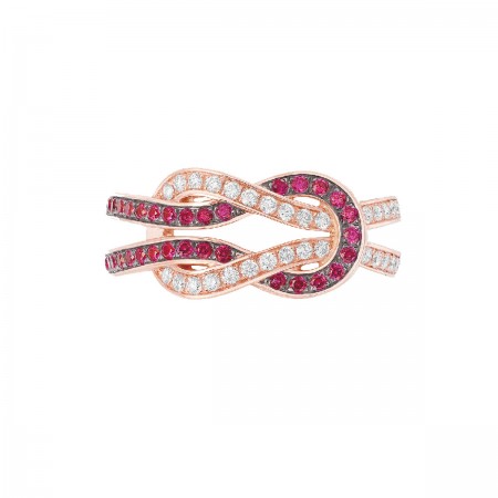 Bague Fred diamants blancs et rubis