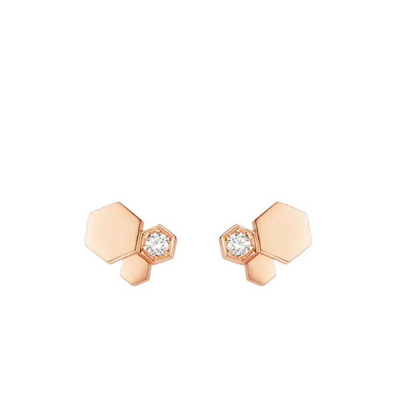 Boucles d'oreilles Bee My Love - serti de diamants taille brillant - Chaumet