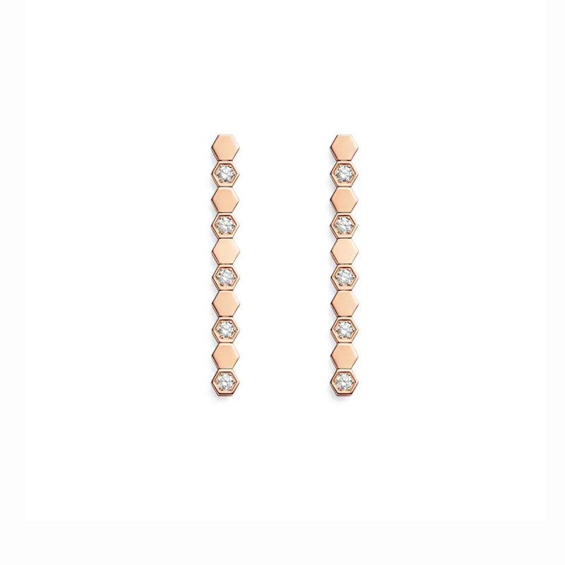 Boucles d'oreilles Bee My Love en or rose - Chaumet