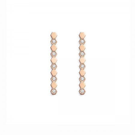 Boucles d'oreilles Bee My Love en or rose - Chaumet