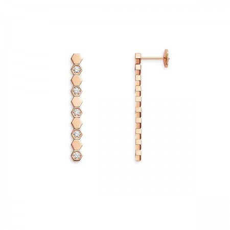 Boucles d'oreilles Bee My Love en or rose - Chaumet