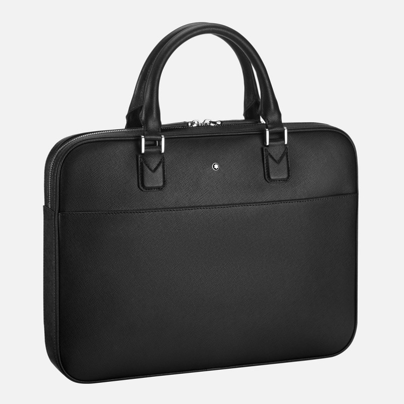 Porte-documents ultra fin Montblanc - Sartorial Couleur des pierres Noir