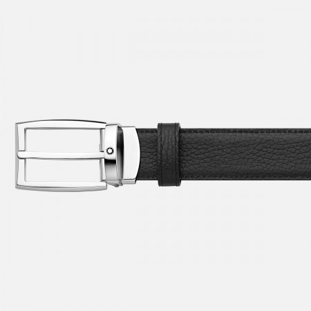 Ceinture affaires réversible noire/bleue - Montblanc