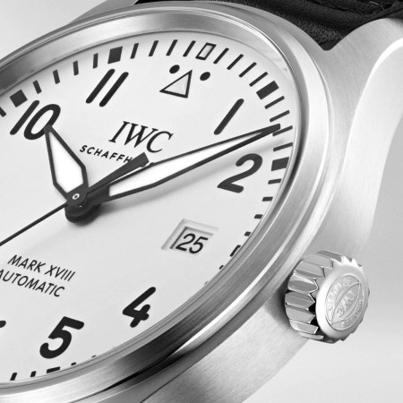 Montre d'aviateur -  Cadran  argenté