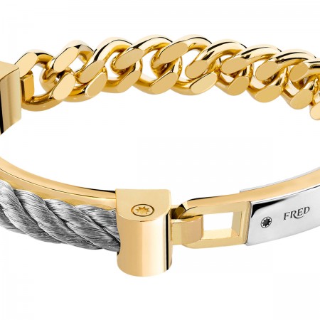 Bracelet femme FORCE 10 OR JAUNE et Acier Inoxydable