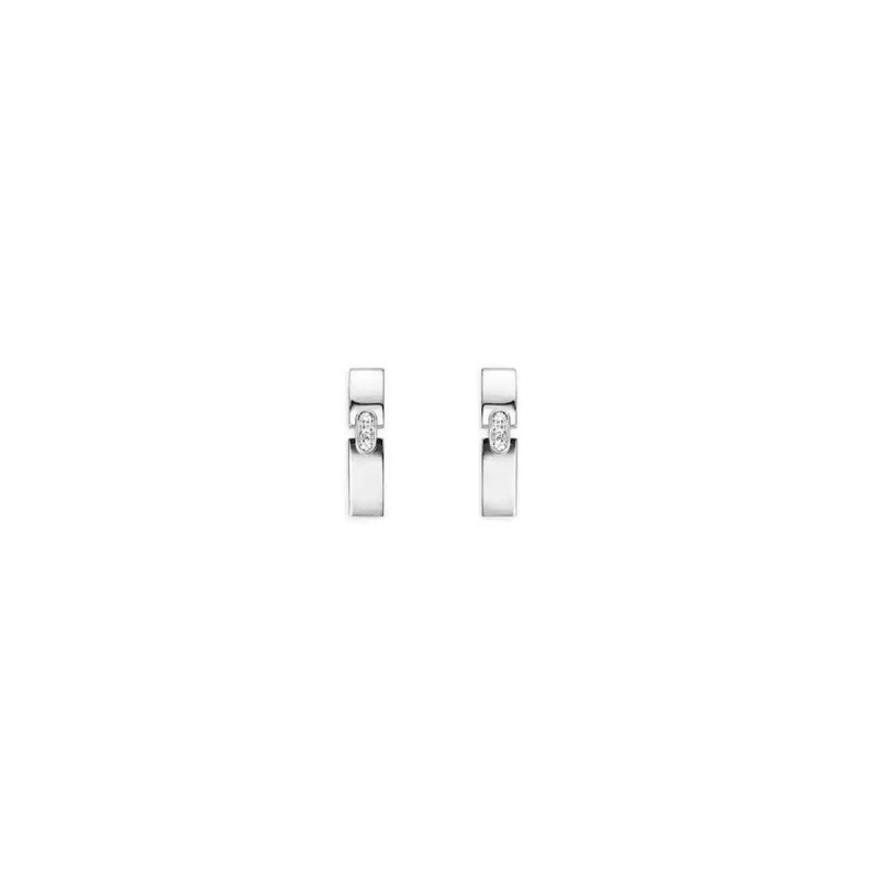 Boucles d'oreilles Liens Évidence en or blanc, serti de diamants taille brillant Chaumet Boucles d'oreilles Liens Évidence en or blanc, serti de diamants taille brillant Chaumet