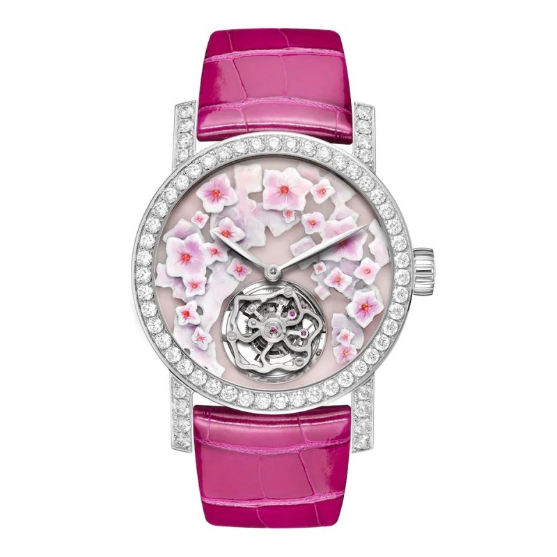 Montre HORTENSIA, CHAUMET, base en opale rose