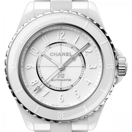 Montre J12 Phantom Calibre 12.1, 38 mm - Céramique haute résistance blanche et acier - CHANEL