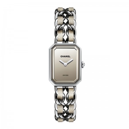 Montre Première Rock - acier entrelacé de tissu doré - CHANEL - Vue par défaut - voir la version taille réelle