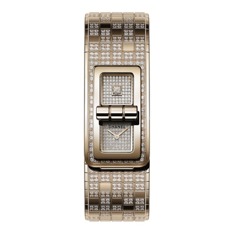 Montre CODE COCO PIXEL - OR BEIGE et diamants - CHANEL - Vue par défaut - voir la version taille réelle Montre CODE COCO PIXEL - OR BEIGE et diamants - CHANEL - Vue par défaut - voir la version taille réelle
