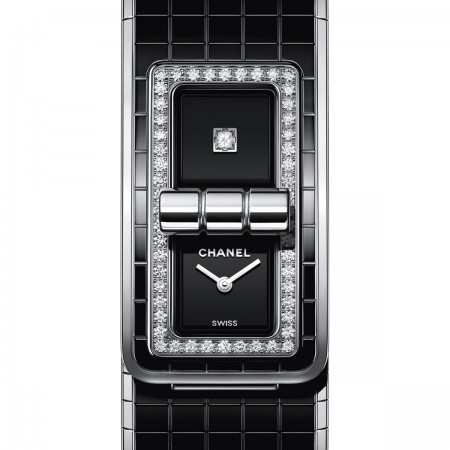 Montre CODE COCO - Céramique haute résistance et acier, diamants - CHANEL - Autre vue - voir la version taille réelle