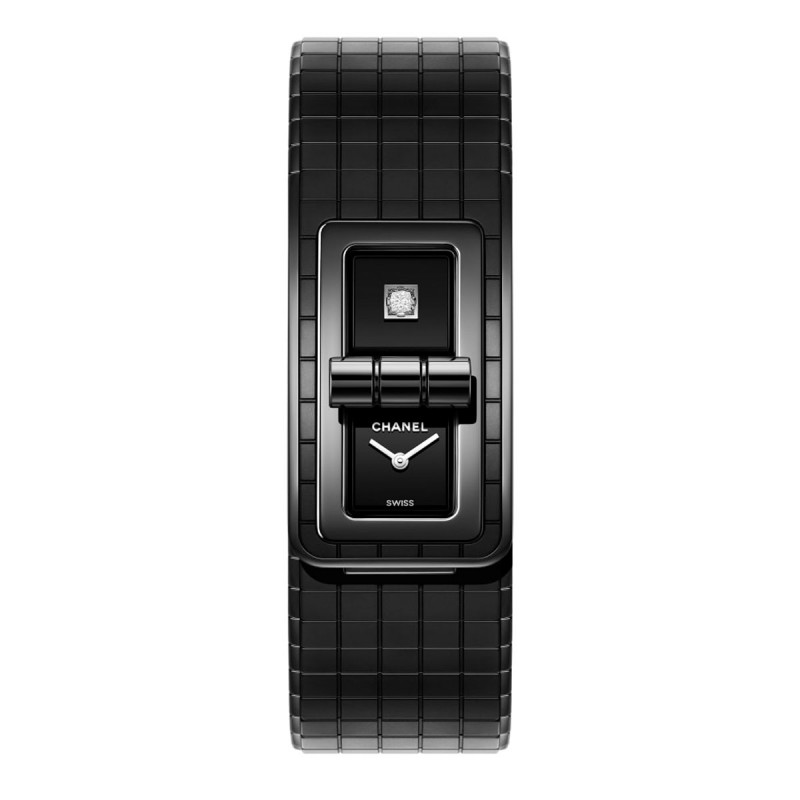 Montre CODE COCO So Black - Céramique haute résistance noire et acier - CHANEL - Vue par défaut - voir la version taille réelle