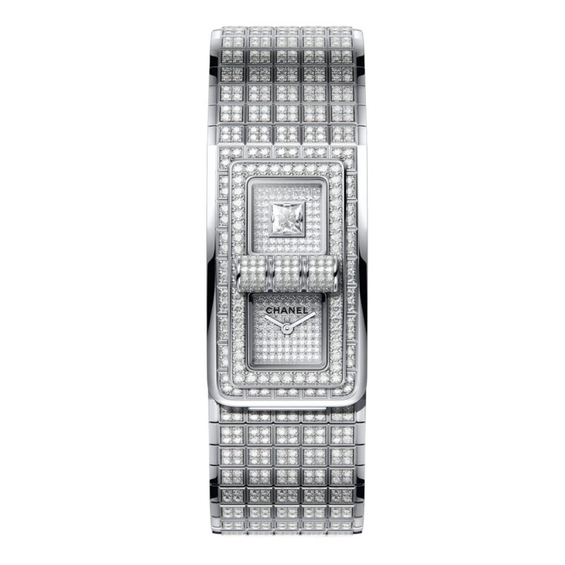 MONTRE CODE COCO - Or blanc 18 carats serti de diamants taille brillant - CHANEL - voir la version taille réelle MONTRE CODE COCO - Or blanc 18 carats serti de diamants taille brillant - CHANEL - voir la version taille réelle