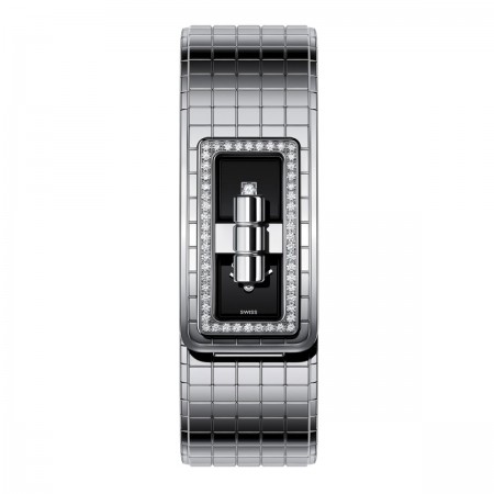 Montre CODE COCO - Acier serti de diamants - CHANEL - Autre vue - voir la version taille standard