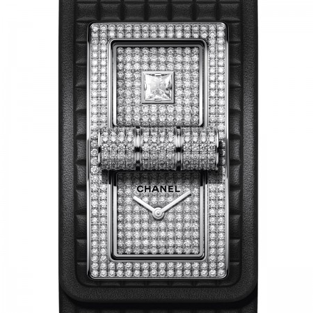 Montre CODE COCO - Or blanc 18 carats serti de diamants - Vue par défaut -