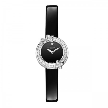 Montre Hortensia Eden-Bracelet Cuir De Veau Vernis