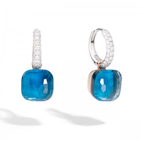 NUDO OR BLANC - 18 Carats - TURQUOISE - TOPAZE BLEUE LONDON