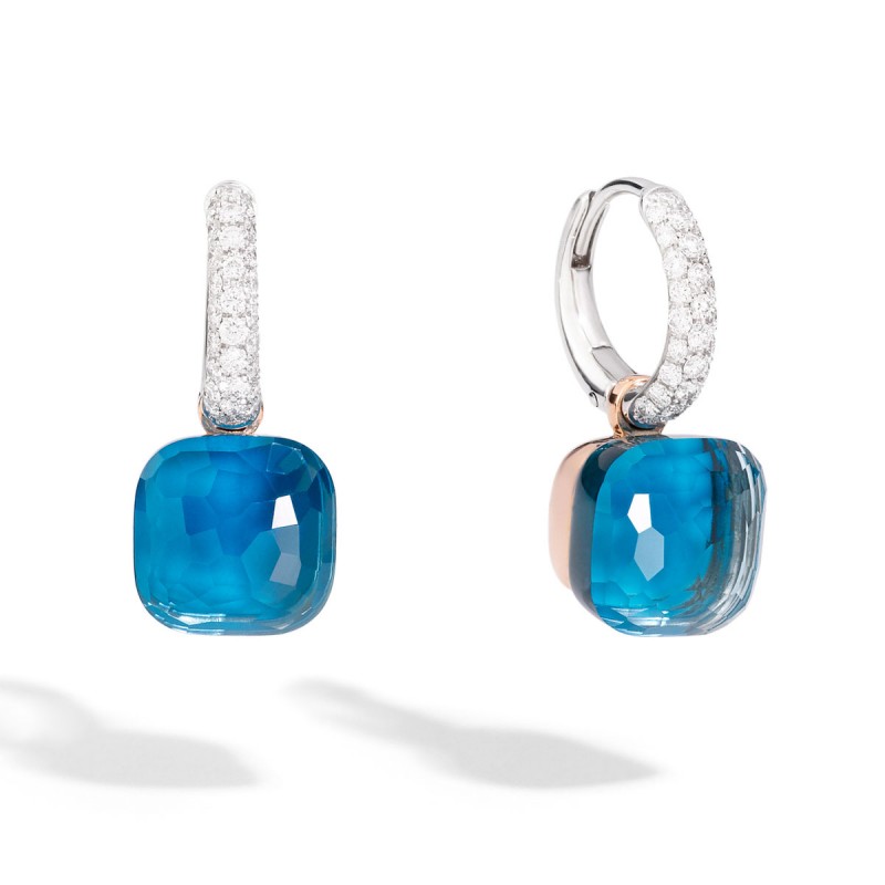 NUDO OR BLANC - 18 Carats - TURQUOISE - TOPAZE BLEUE LONDON