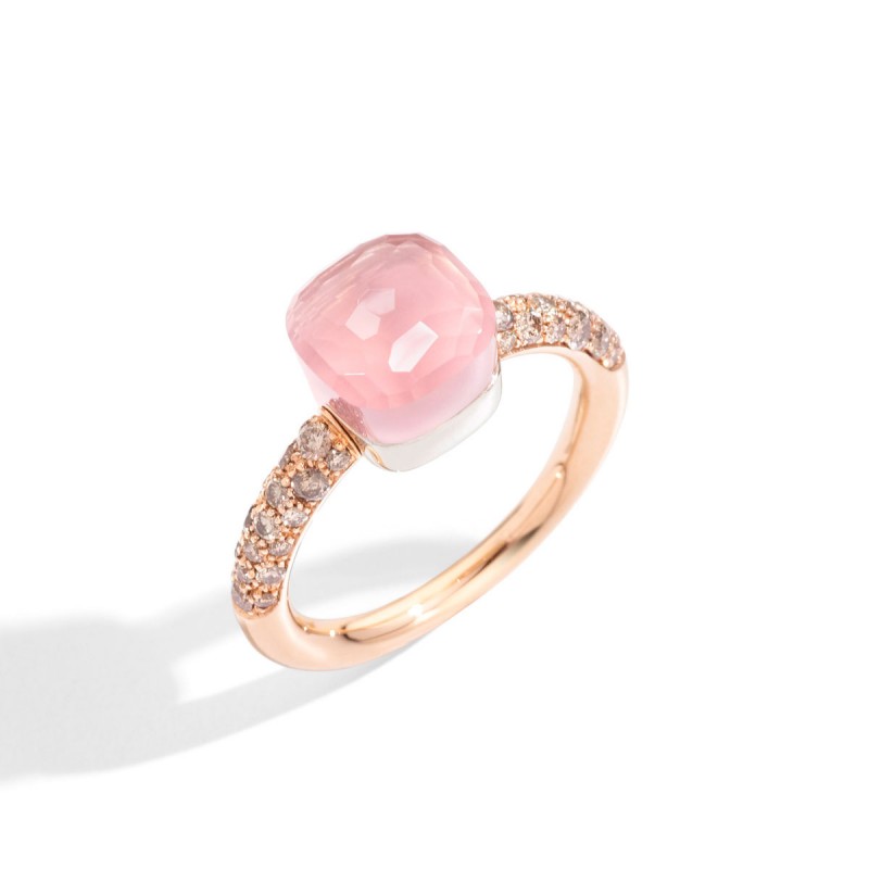 Bague NUDO - Quartz Rose - Petit